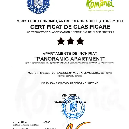 Appartement Panoramic With Public Parking Tpark Paid By Us In Timişoara