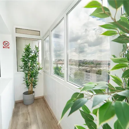 Panoramic With Public Parking Tpark Paid By Us In شقة تيميشورا